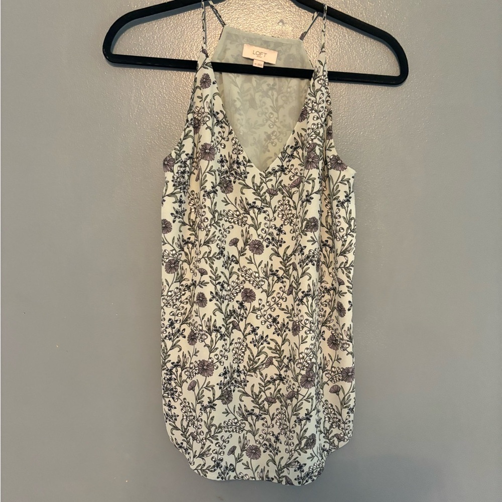 Two (2) Floral Loft Sleeveless Chiffon Blouses - Picture 2 of 10